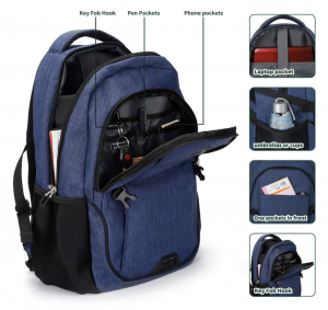 SHRRADOO Anti Theft Laptop Backpack Travel Backpacks Bookbag
