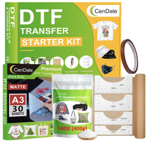 CenDale DTF Transfer Film Powder Kit
