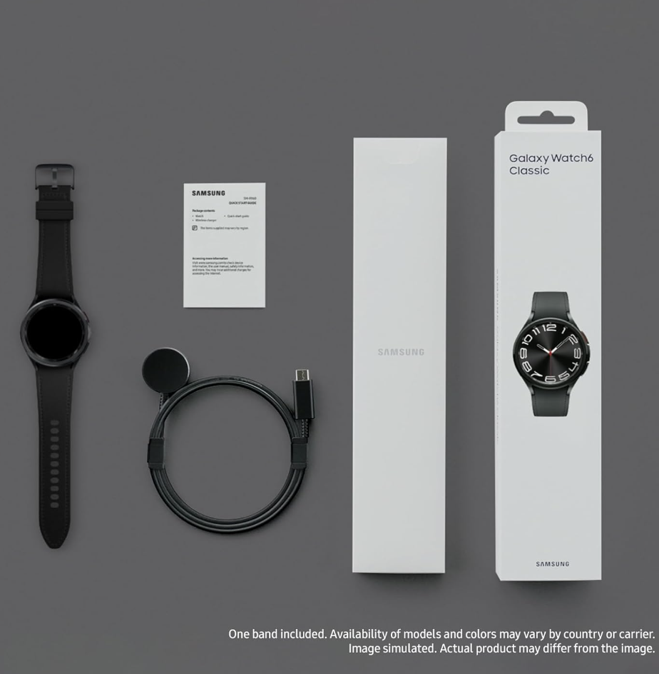 Samsung Galaxy Watch 6 Classic Items in the Box